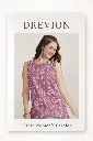 Women’s Mauve Printed Sleeveless Cotton Top