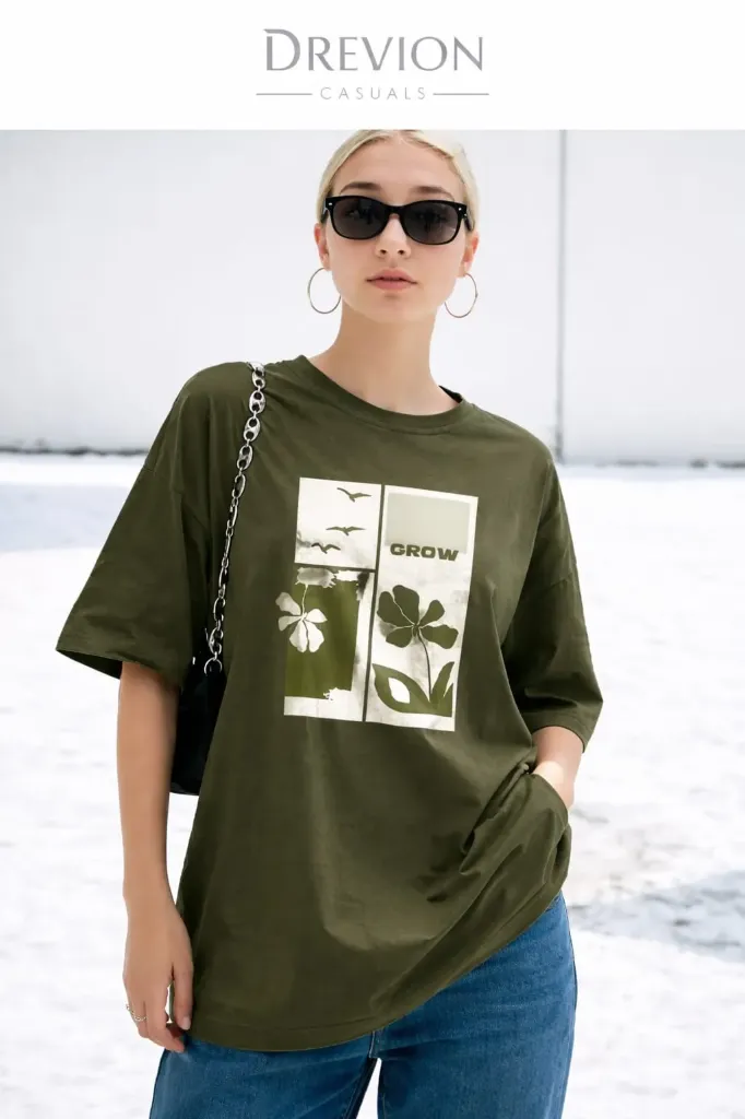 Trendy women oversize T-shirt