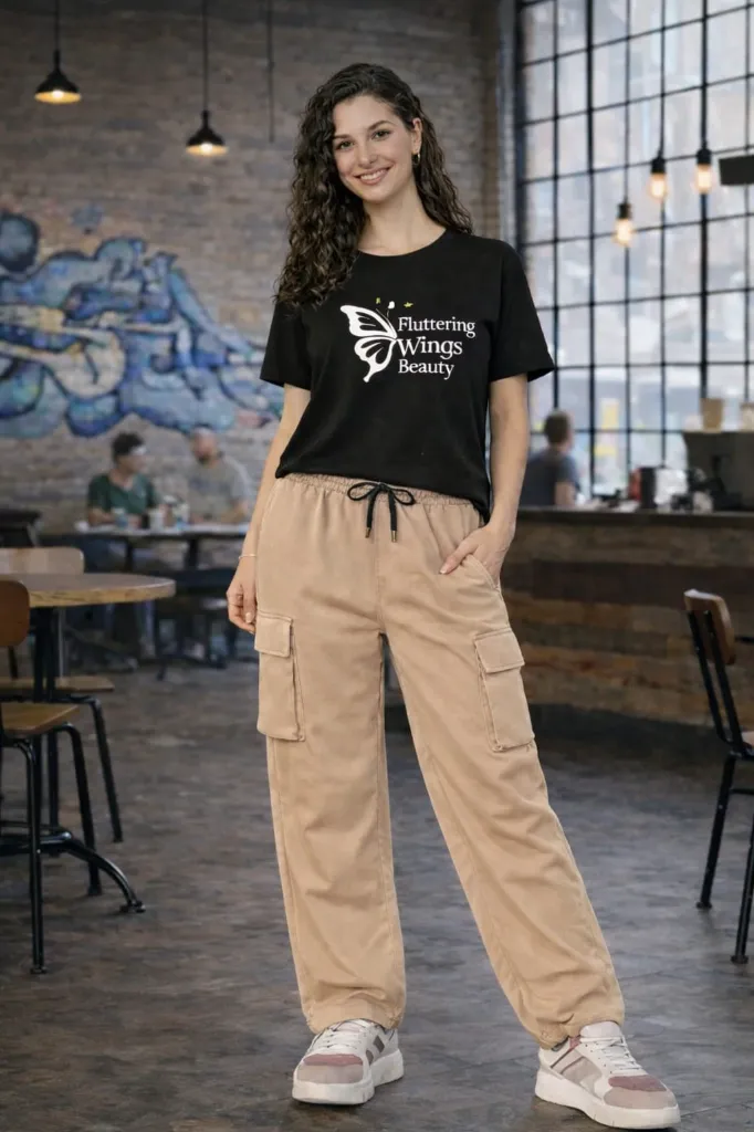 PRINTED TSHIRT & CARGO SET (S)