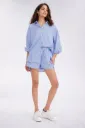 Summer Chic: Blue Striped Co-Ord Set