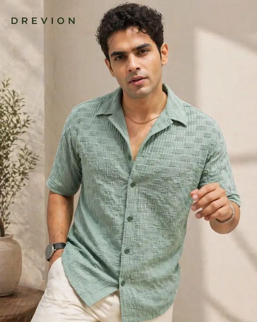 Men's regular fit half shirt (Half pista, S)