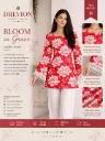 Women Red Cotton Floral Printed Short Kurti