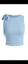 Sleeveless Tie-Up & Detailed Fitted Crop Top for women