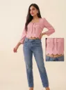 White trendy Top